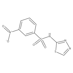 1-(1,3,4-Thiadiazol-2-ylaminosulphonyl)-3-nitrobenzene结构式