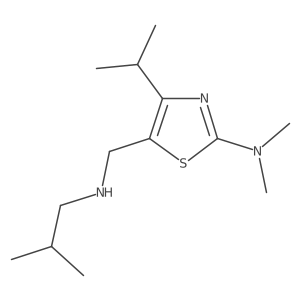 5-Thiazolemethanamine, 2-(dimethylamino)-4-(1-methylethyl)-N-(2-methylpropyl)- Structure