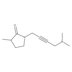 1-(4-Dimethylamino-but-2-ynyl)-3-methyl-pyrrolidin-2-one结构式