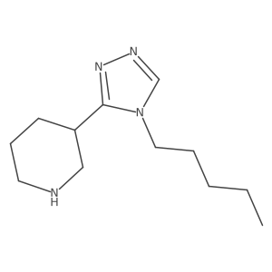 3-(4-pentyl-4H-1,2,4-triazol-3-yl)piperidine Structure