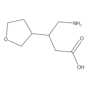 4-Amino-3-(oxolan-3-yl)butanoic acid Structure