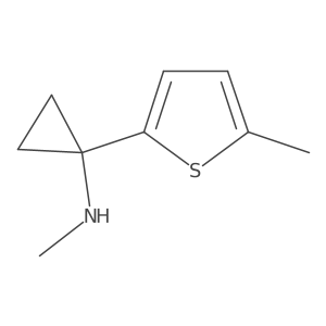 N-methyl-1-(5-methylthiophen-2-yl)cyclopropan-1-amine结构式
