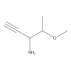 4-Methoxypent-1-yn-3-amine结构式