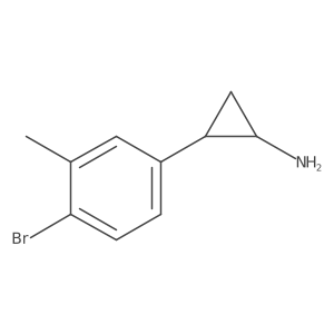2-(4-Bromo-3-methylphenyl)cyclopropan-1-amine Structure