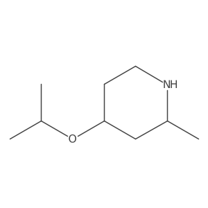 2-Methyl-4-(propan-2-yloxy)piperidine结构式