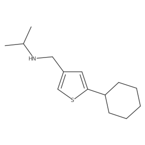[(5-Cyclohexylthiophen-3-yl)methyl](propan-2-yl)amine Structure