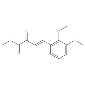 (E)-S-Methyl 4-(2,3-dimethoxyphenyl)-2-oxobut-3-enethioate结构式