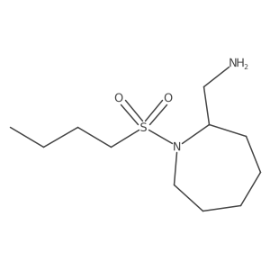 [1-(Butane-1-sulfonyl)azepan-2-yl]methanamine结构式