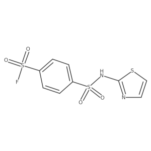 4-(1,3-Thiazol-2-ylsulfamoyl)benzenesulfonyl fluoride结构式