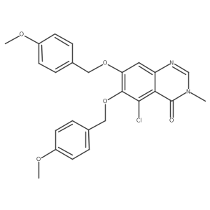 5-Chloro-6,7-bis[(4-methoxyphenyl)methoxy]-3-methyl-4(3H)-quinazolinone结构式