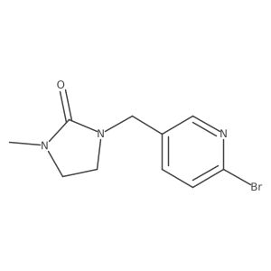 1-[(6-Bromo-3-pyridinyl)methyl]-3-methyl-2-imidazolidinone结构式