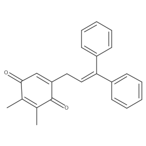 5-(3,3-Diphenyl-2-propen-1-yl)-2,3-dimethyl-2,5-cyclohexadiene-1,4-dione结构式
