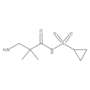 3-Amino-N-(cyclopropanesulfonyl)-2,2-dimethylpropanamide Structure