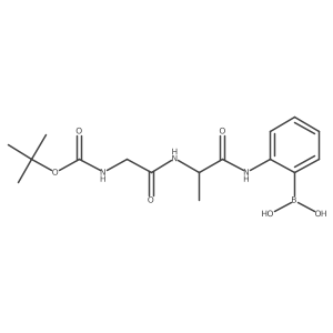 L-Alaninamide, N-[(1,1-dimethylethoxy)carbonyl]glycyl-N-(2-boronophenyl)-结构式