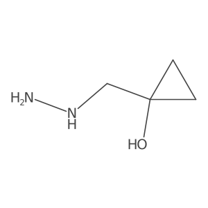 1-(Hydrazinylmethyl)cyclopropan-1-ol Structure