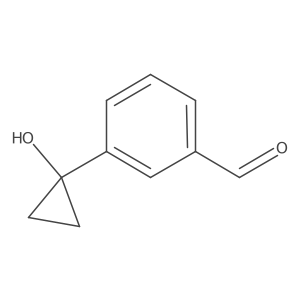 3-(1-Hydroxycyclopropyl)benzaldehyde Structure