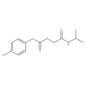 2-(Isopropylamino)-2-oxoethyl 2-(4-chlorophenyl)acetate结构式