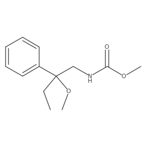 Methyl (2-methoxy-2-phenylbutyl)carbamate结构式