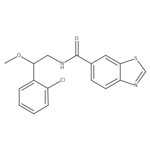 N-(2-(2-chlorophenyl)-2-methoxyethyl)benzo[d]thiazole-6-carboxamide Structure