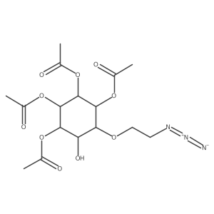 1,2,5,6-Tetra-O-acetyl-4-O-azidoethyl-D-myo-inositol Structure