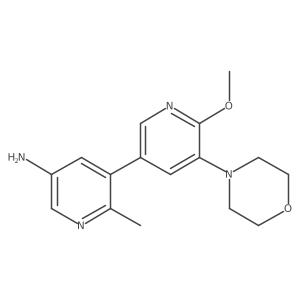 5-(6-Methoxy-5-morpholin-4-ylpyridin-3-yl)-6-methylpyridin-3-amine Structure