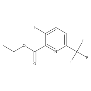 Ethyl 3-iodo-6-(trifluoromethyl)picolinate结构式