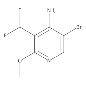 5-Bromo-3-(difluoromethyl)-2-methoxypyridin-4-amine Structure