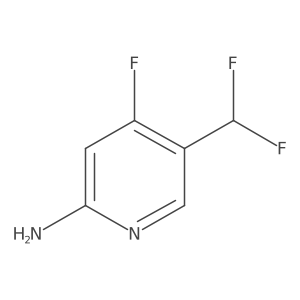 5-(Difluoromethyl)-4-fluoropyridin-2-amine结构式