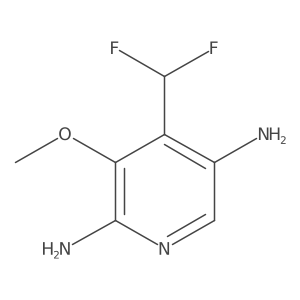 4-(Difluoromethyl)-3-methoxypyridine-2,5-diamine Structure