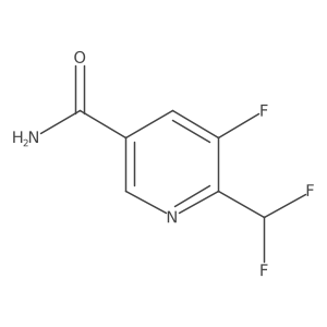 2-(Difluoromethyl)-3-fluoropyridine-5-carboxamide结构式
