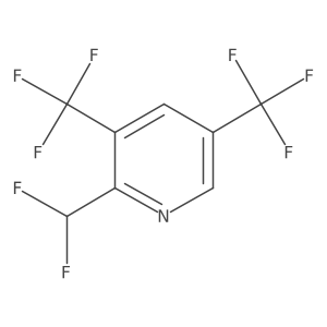 2-(Difluoromethyl)-3,5-bis(trifluoromethyl)pyridine Structure