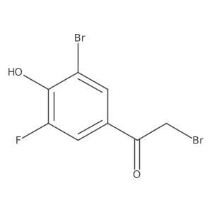 3'-Bromo-5'-fluoro-4'-hydroxyphenacyl bromide结构式
