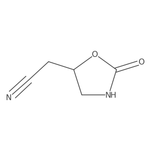 2-(2-Oxo-1,3-oxazolidin-5-yl)acetonitrile结构式