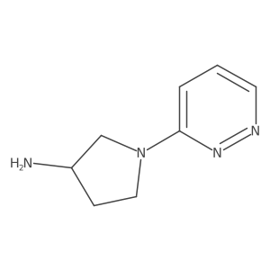 (R)-1-(Pyridazin-3-yl)pyrrolidin-3-amine结构式