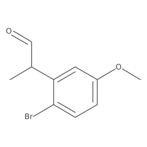 2-(2-Bromo-5-methoxyphenyl)propanal结构式