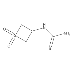 1-(1,1-Dioxidothietan-3-yl)thiourea结构式