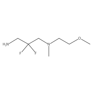 (3-Amino-2,2-difluoropropyl)(2-methoxyethyl)methylamine结构式