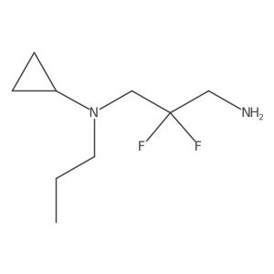 N-(3-amino-2,2-difluoropropyl)-N-propylcyclopropanamine结构式