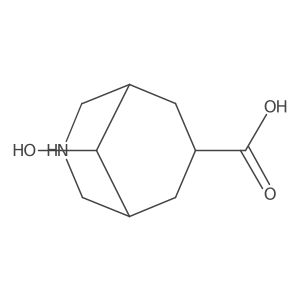 9-Hydroxy-3-azabicyclo[3.3.1]nonane-7-carboxylic acid结构式