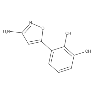 3-(3-Amino-1,2-oxazol-5-yl)benzene-1,2-diol结构式