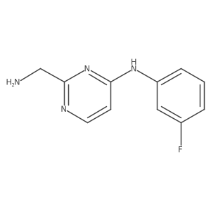 2-(aminomethyl)-N-(3-fluorophenyl)pyrimidin-4-amine Structure