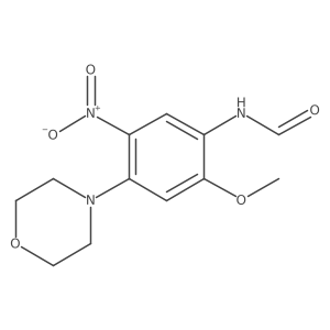 N-[2-methoxy-4-(4-morpholinyl)-5-nitrophenyl]formamide Structure