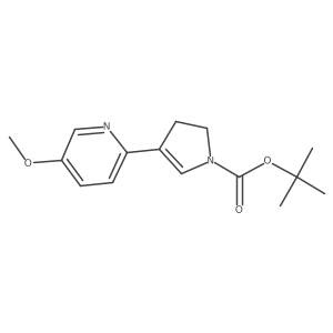 Tert-butyl 2,3-dihydro-4-(5-methoxypyridin-2-yl)pyrrole-1-carboxylate Structure