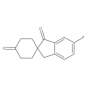 6'-Fluorospiro[cyclohexane-1,2'-indene]-1',4(3'H)-dione Structure