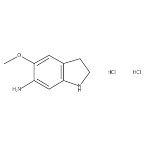 5-Methoxyindolin-6-amine dihydrochloride结构式