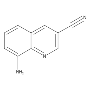8-amino-3-Quinolinecarbonitrile Structure