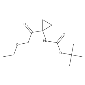 tert-butyl N-[1-(2-ethoxyacetyl)cyclopropyl]carbamate Structure