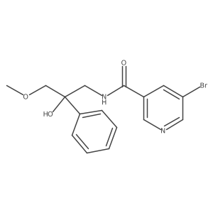 5-bromo-N-(2-hydroxy-3-methoxy-2-phenylpropyl)nicotinamide Structure