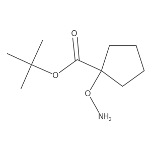 tert-Butyl 1-(aminooxy)cyclopentane-1-carboxylate Structure