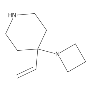 4-(Azetidin-1-yl)-4-ethenylpiperidine结构式